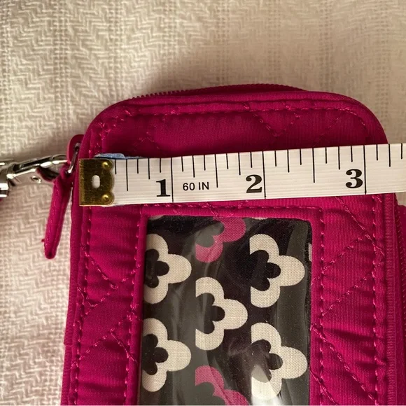 Vera Bradley Pink Quilted Wristlet - Picture 7 of 7